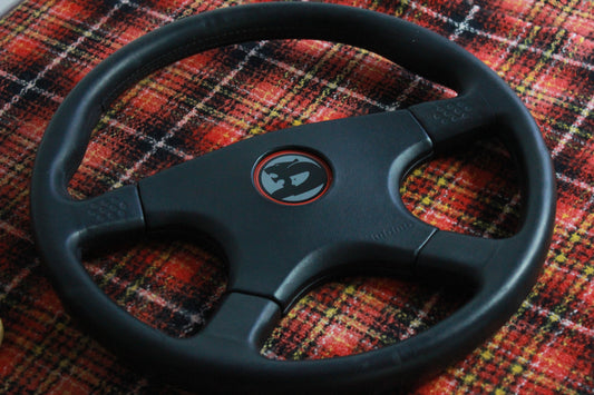 VN Group A HSV Style Steering Wheel 350mm Momo Ghibli 4 Spoke - Black