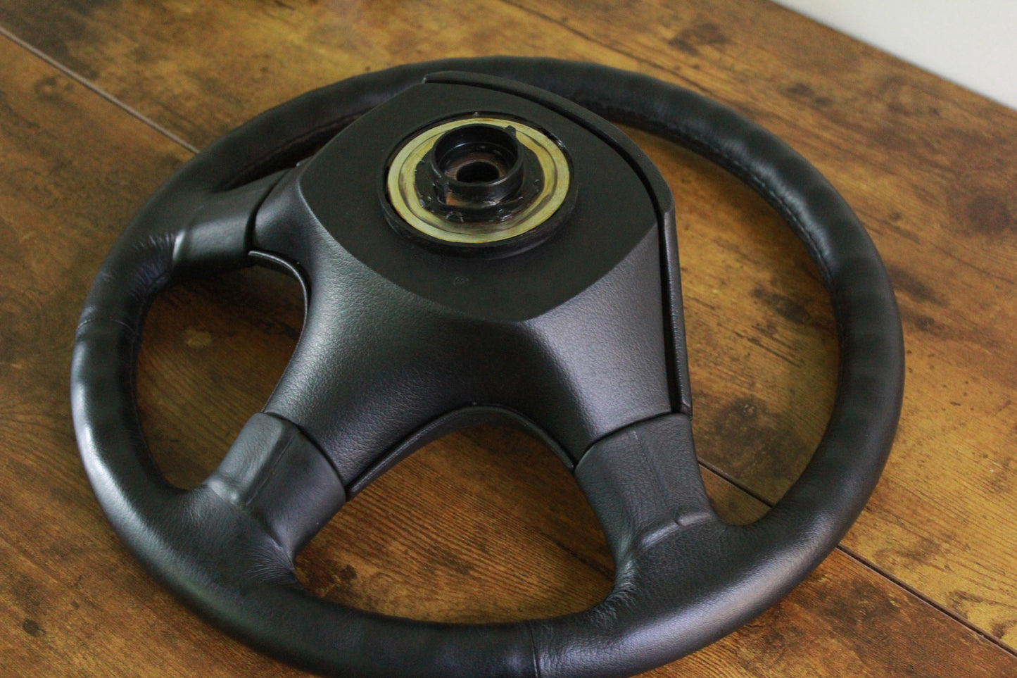 Nissan 180Sx Silvia S13 Leather Steering Wheel - Black