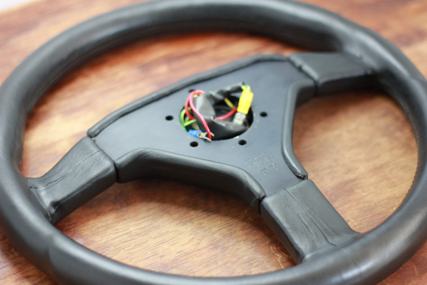 MOMO Ghibli 3 360mm Steering Wheel & Horn Pad - Black/Leather