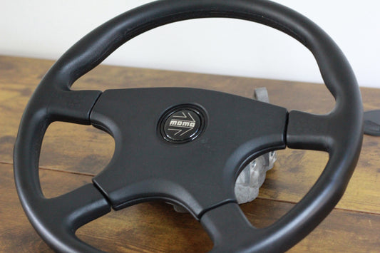 VN Group A Style Steering Wheel 350mm Momo Ghibli 4 Spoke - Black