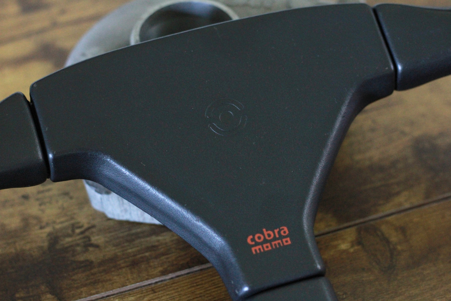 MOMO Cobra 3 Spoke Leather Steering Wheel 360mm - Black