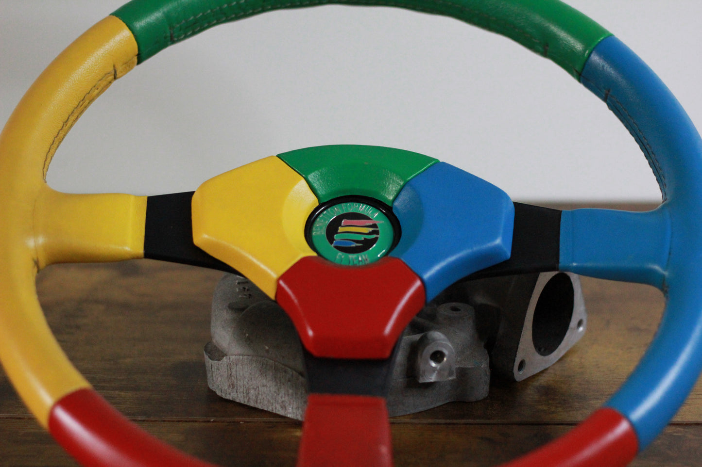 Benetton F1 MOMO Leather Steering Wheel - Harlequin