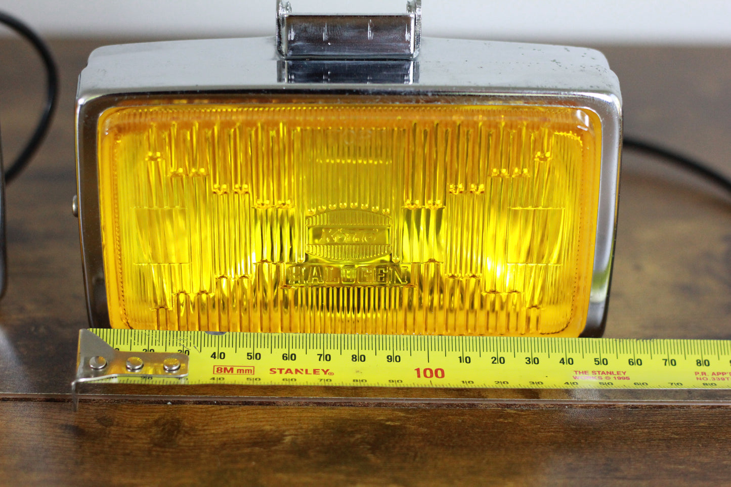 Koito Yellow Glass Lens Halogen Fog Light Pair - Yellow / 150mm