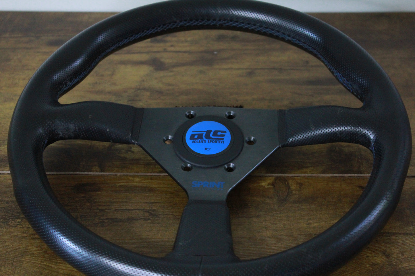 ATC Sprint Perforated Leather Steering Wheel 350mm - Black