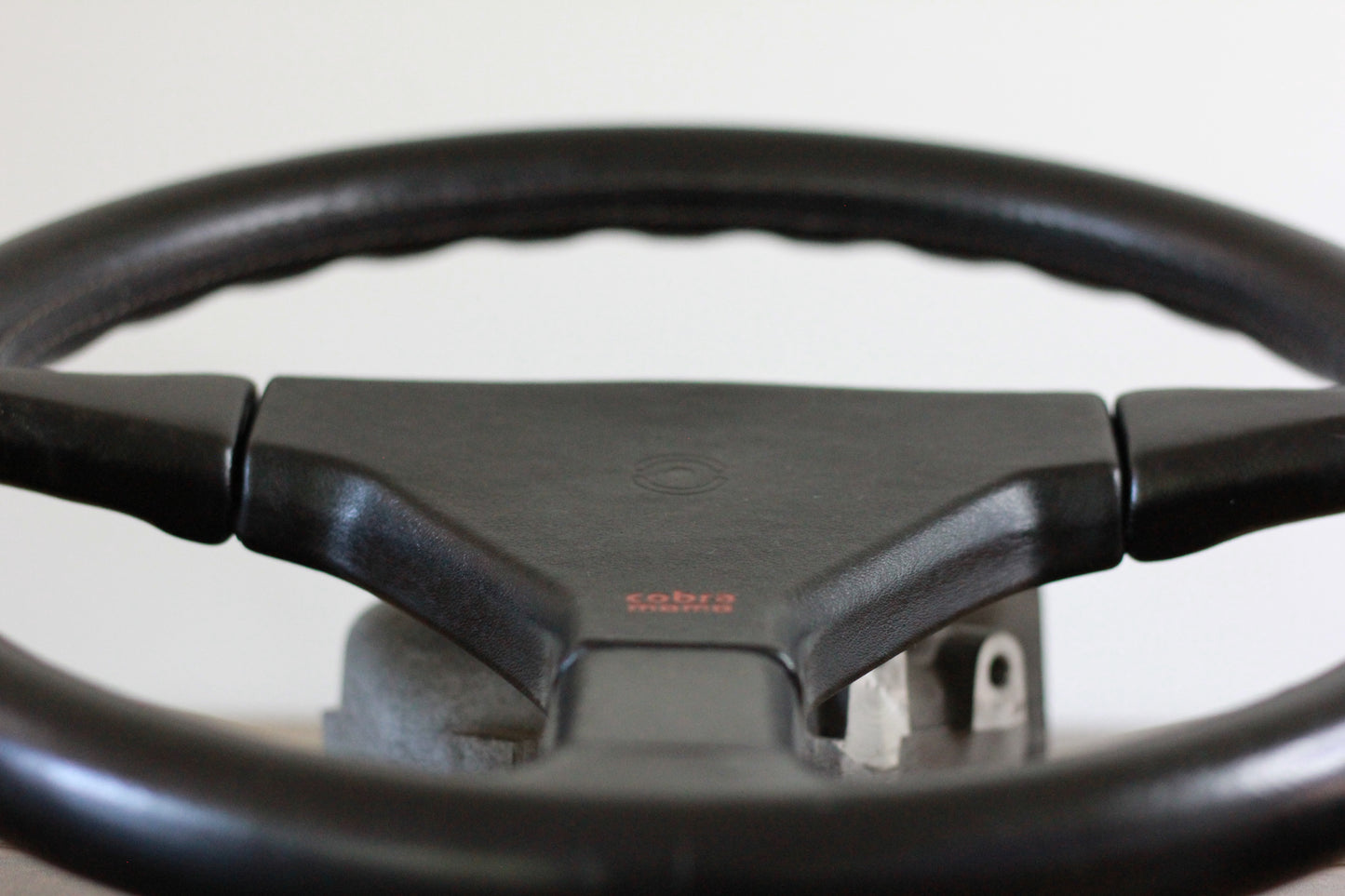 MOMO Cobra 3 Spoke Leather Steering Wheel 360mm - Black