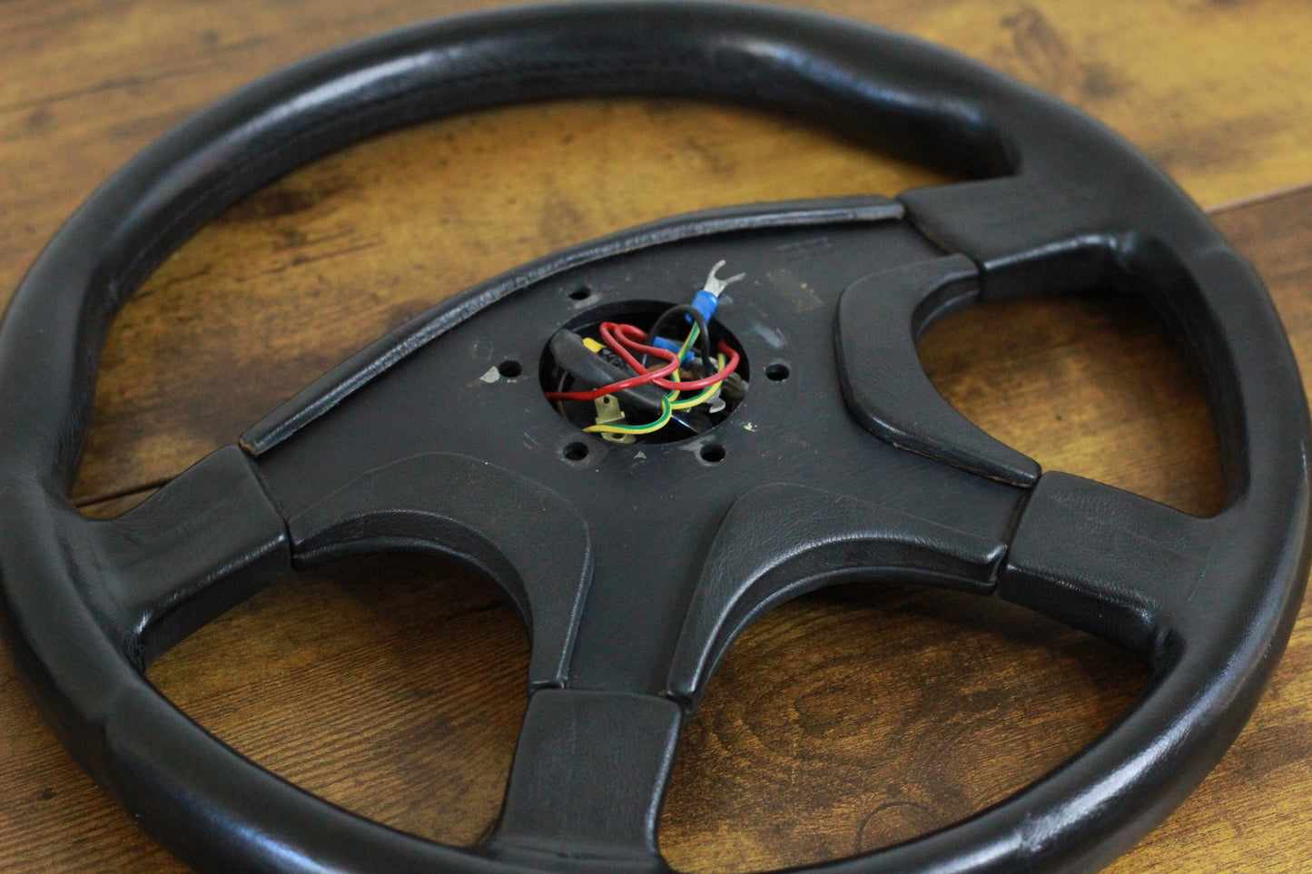 VN Group A Style Steering Wheel 350mm Momo Ghibli 4 Spoke - Black