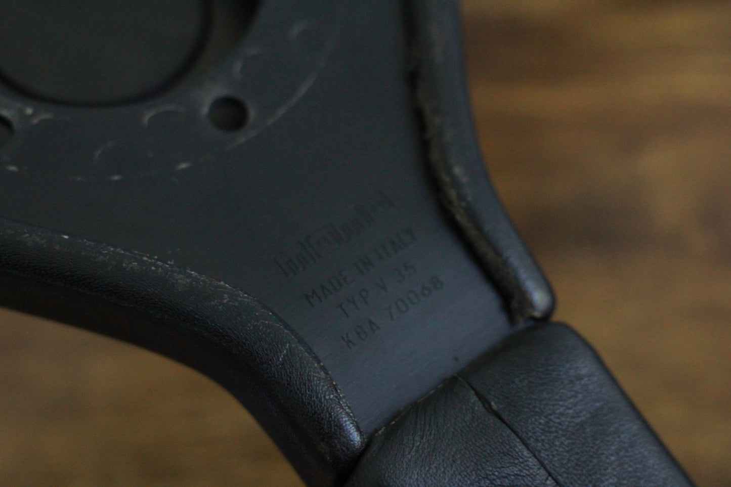 MOMO Cobra 3 Spoke Leather Steering Wheel 360mm - Black