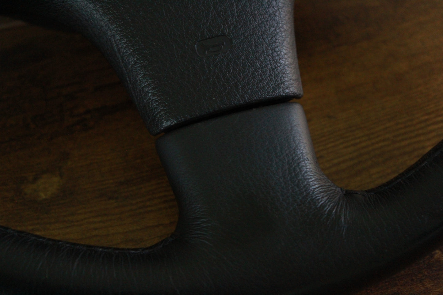 Nissan 180Sx Silvia S13 Leather Steering Wheel - Black