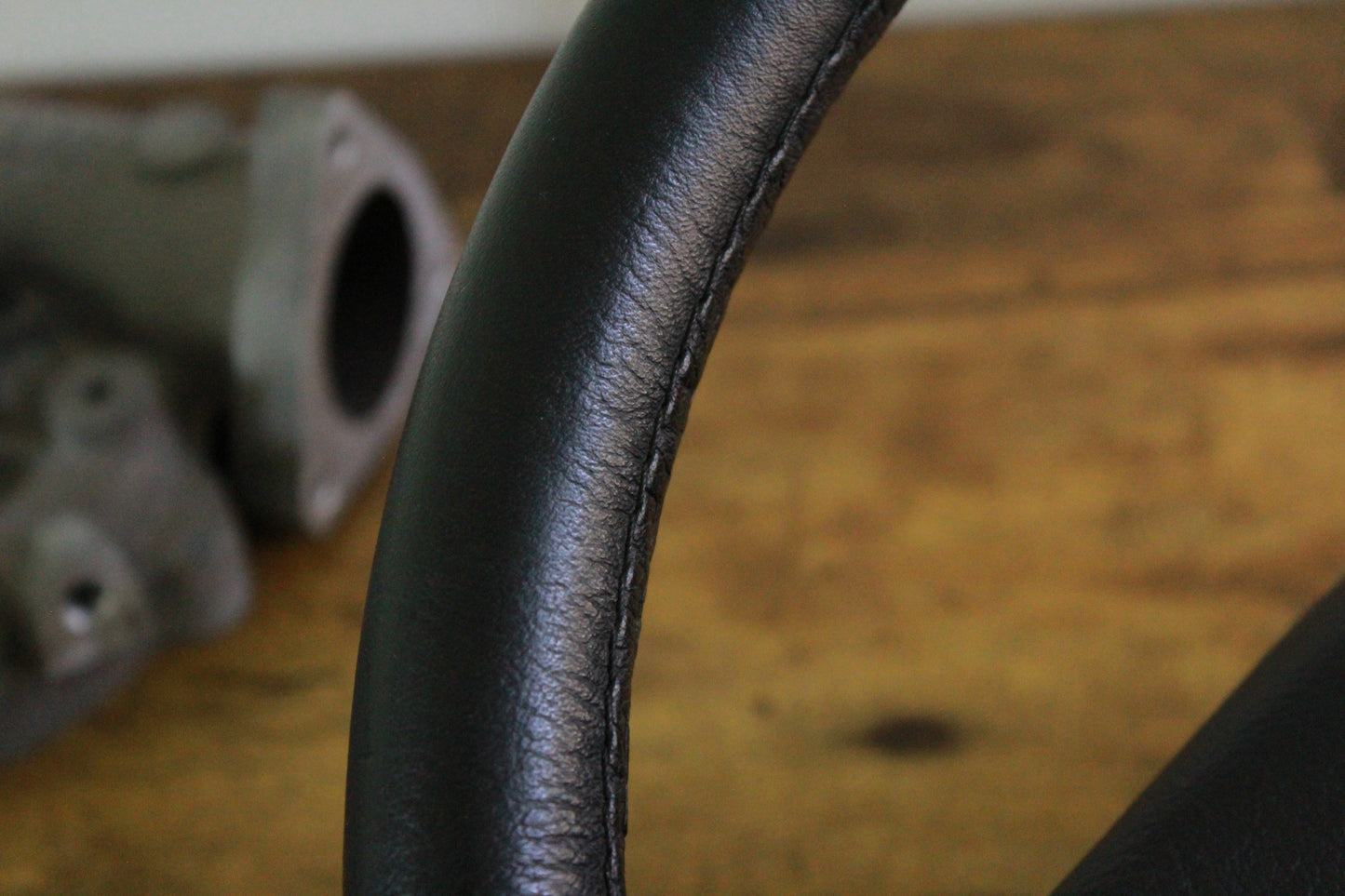 Nissan 180Sx Silvia S13 Leather Steering Wheel - Black