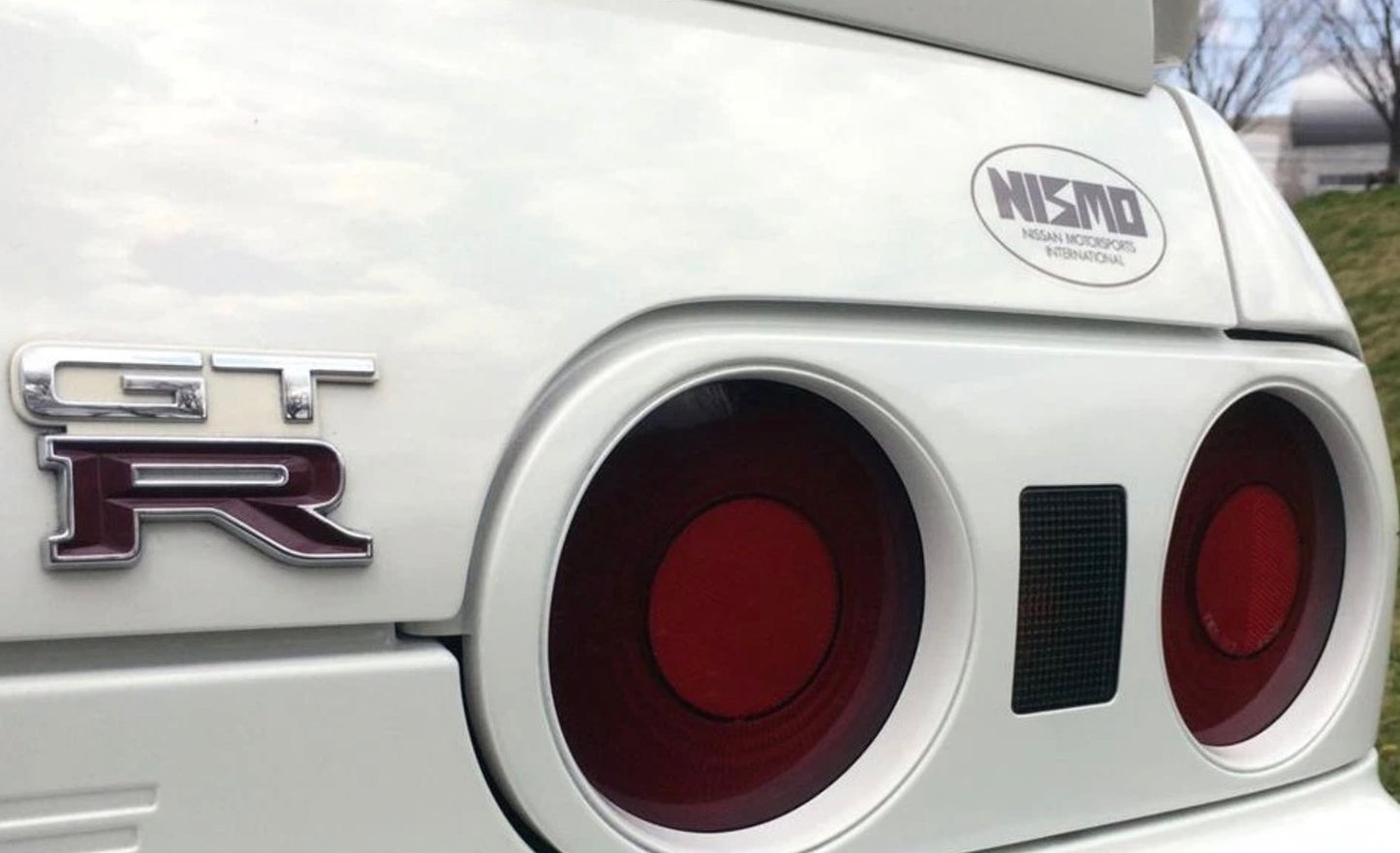 Genuine Nissan New Old Stock Nismo Old Logo Rear Decal Label - BNR32