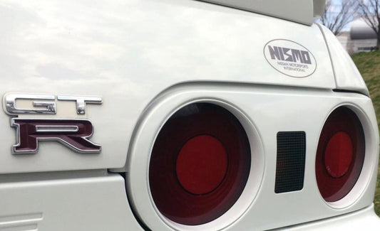 Genuine Nissan New Old Stock Nismo Old Logo Rear Decal Label - BNR32