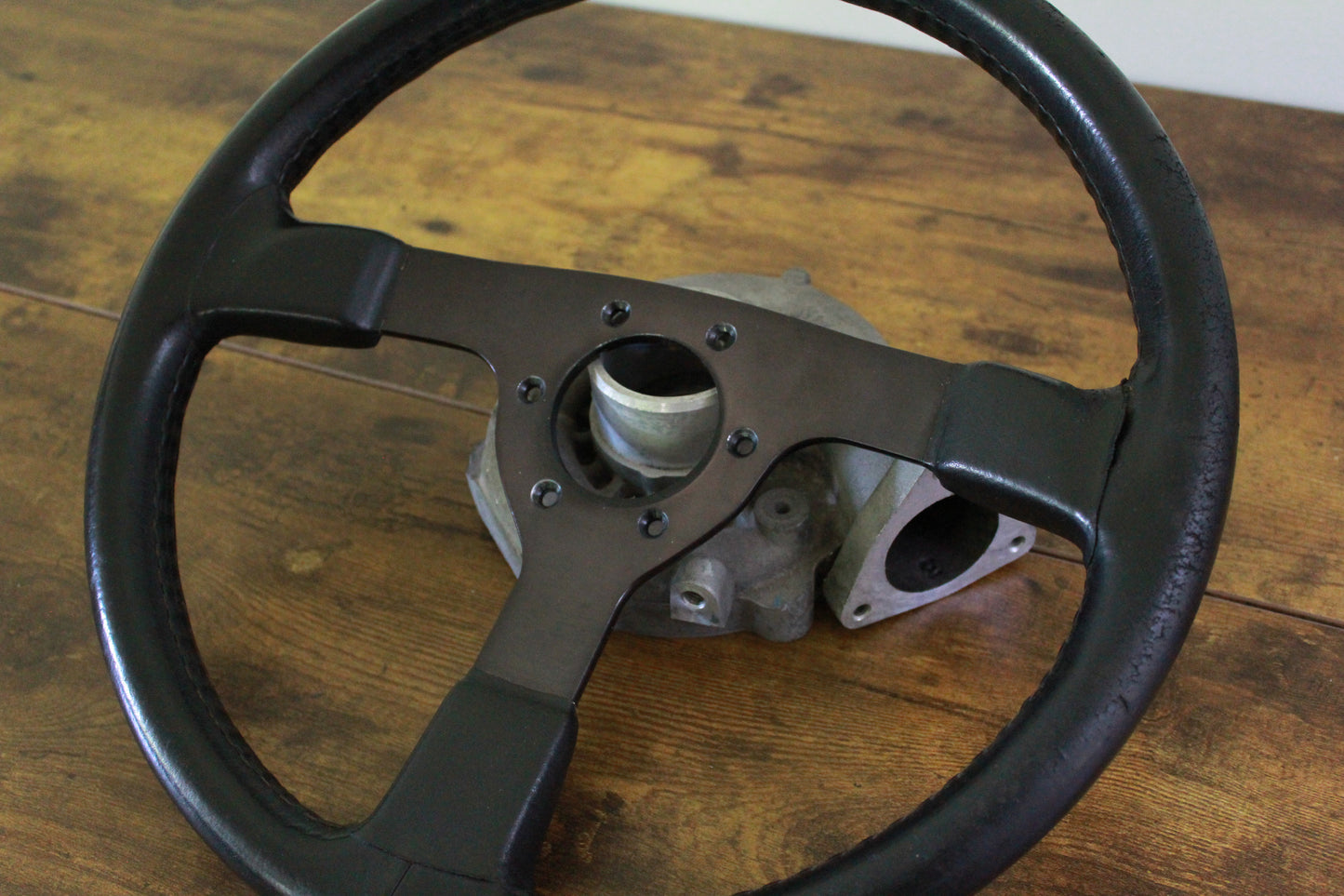 Genuine Nismo 365A Leather Steering Wheel - Black