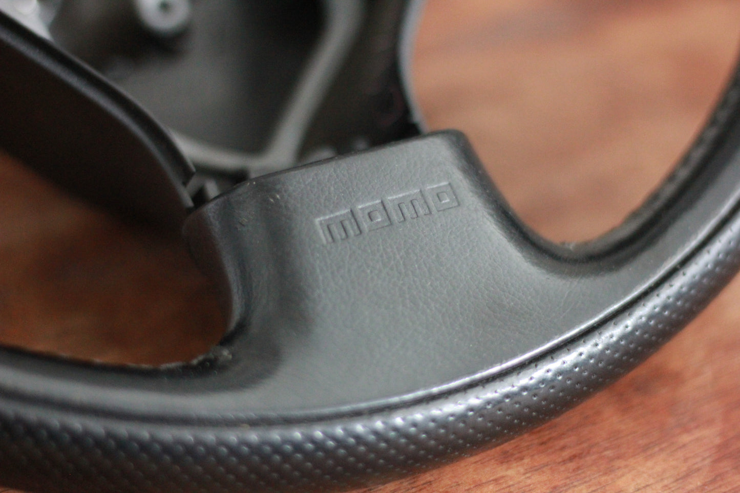 GDA / BL5 WRX MOMO Leather Steering Wheel - Black