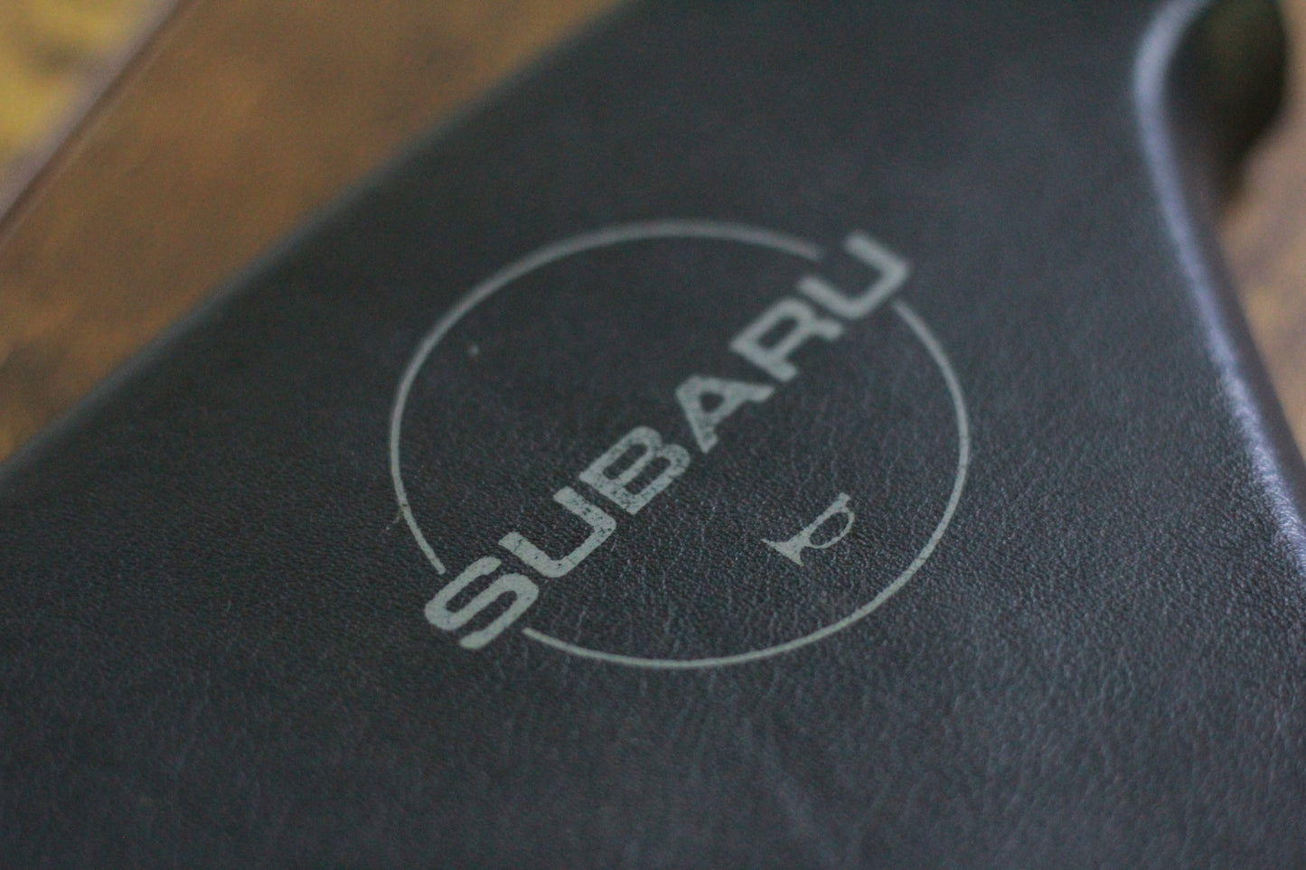 MOMO 3 Spoke Leather Horn Pad Subaru - Black