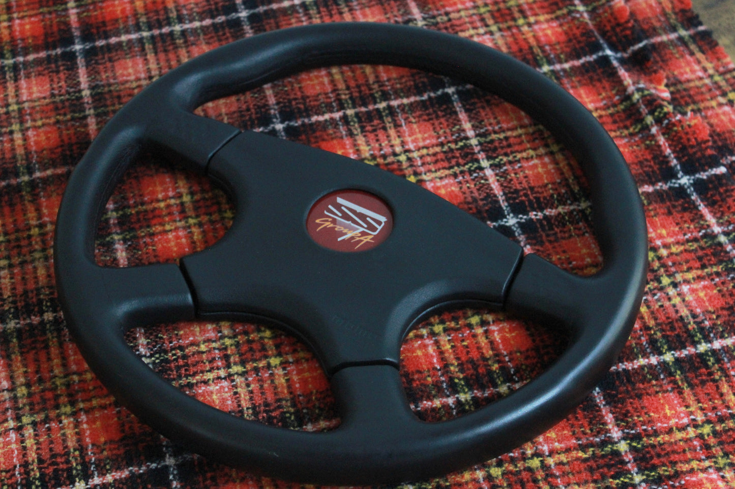 VN Group A HSV Style Steering Wheel 350mm Momo Ghibli 4 Spoke - Black
