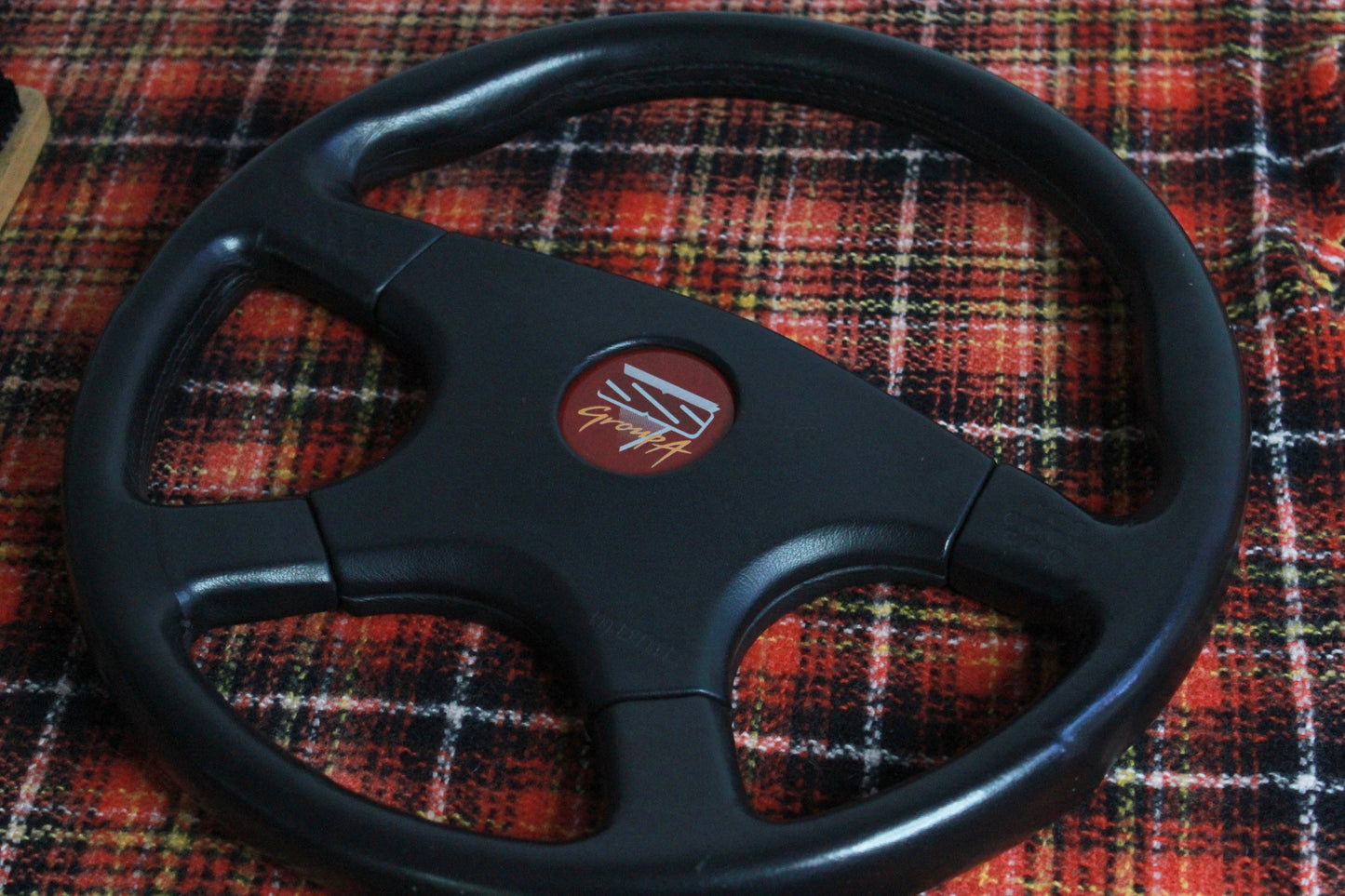 VN Group A HSV Style Steering Wheel 350mm Momo Ghibli 4 Spoke - Black