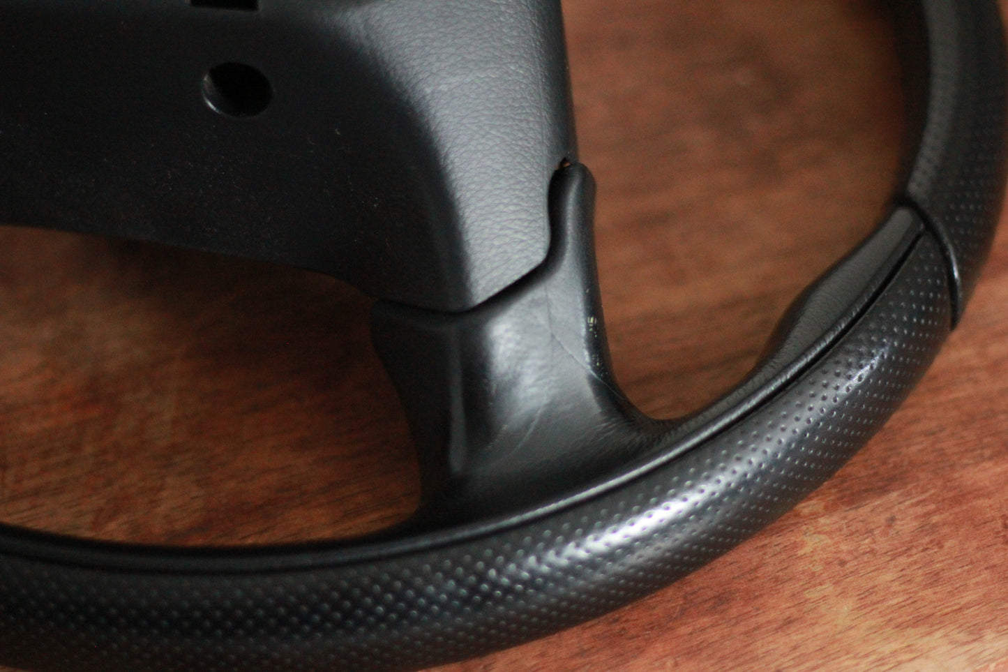 GDA / BL5 WRX MOMO Leather Steering Wheel - Black