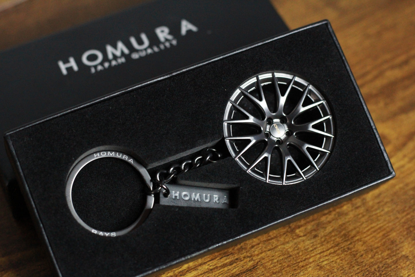 Rays Wheels Homura Key Holder Ring Chain - Wheel