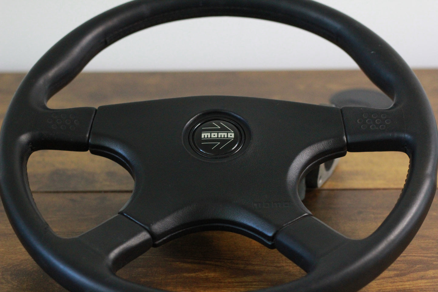 VN Group A Style Steering Wheel 350mm Momo Ghibli 4 Spoke - Black 93
