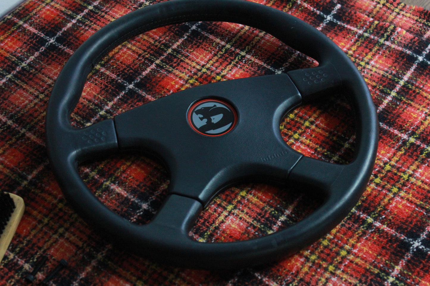 VN Group A HSV Style Steering Wheel 350mm Momo Ghibli 4 Spoke - Black