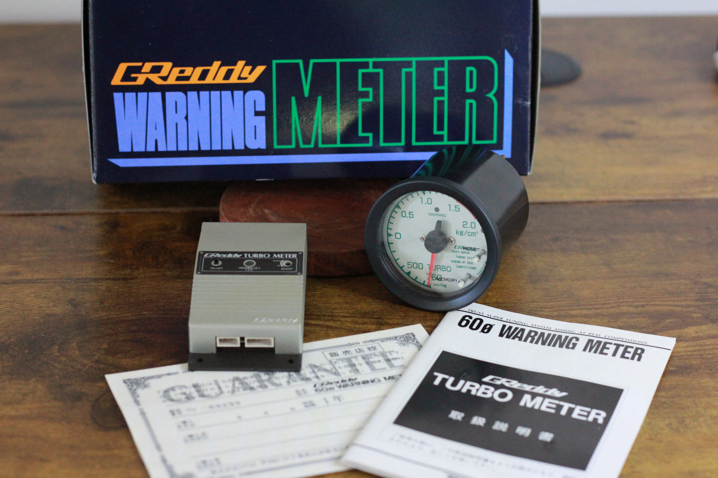 TRUST GREDDY 60mm Electronic Boost Gauge Kit - White Face