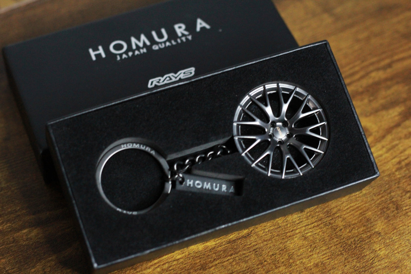 Rays Wheels Homura Key Holder Ring Chain - Wheel