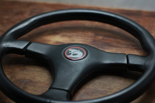 Nardi Gara 3 Leather Steering Wheel - Black/HSV