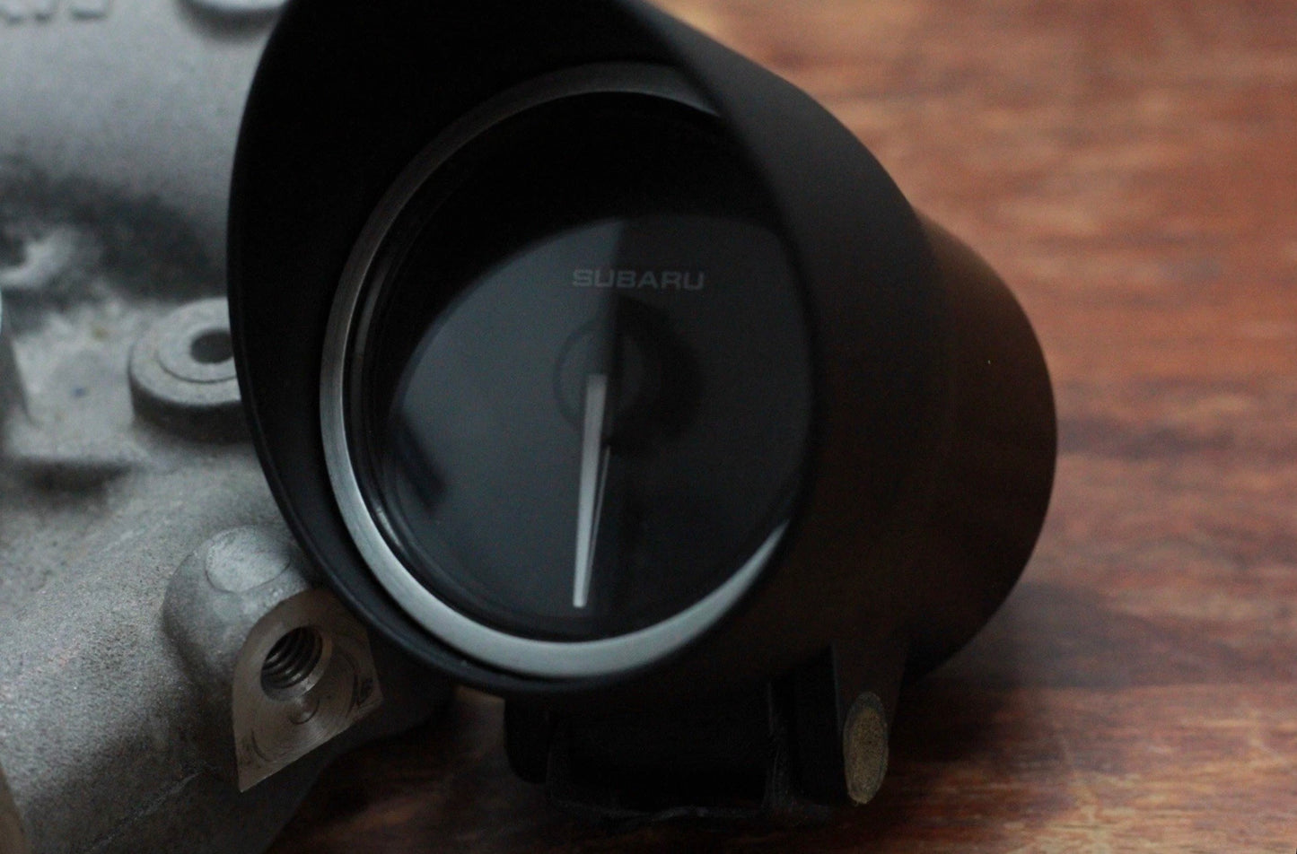 Defi Optional Subaru 52mm Oil Temp Gauge With Holder - Black