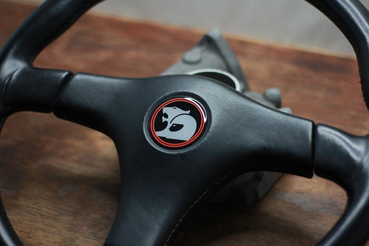 Nardi Gara 3 Leather Steering Wheel - Black/HSV