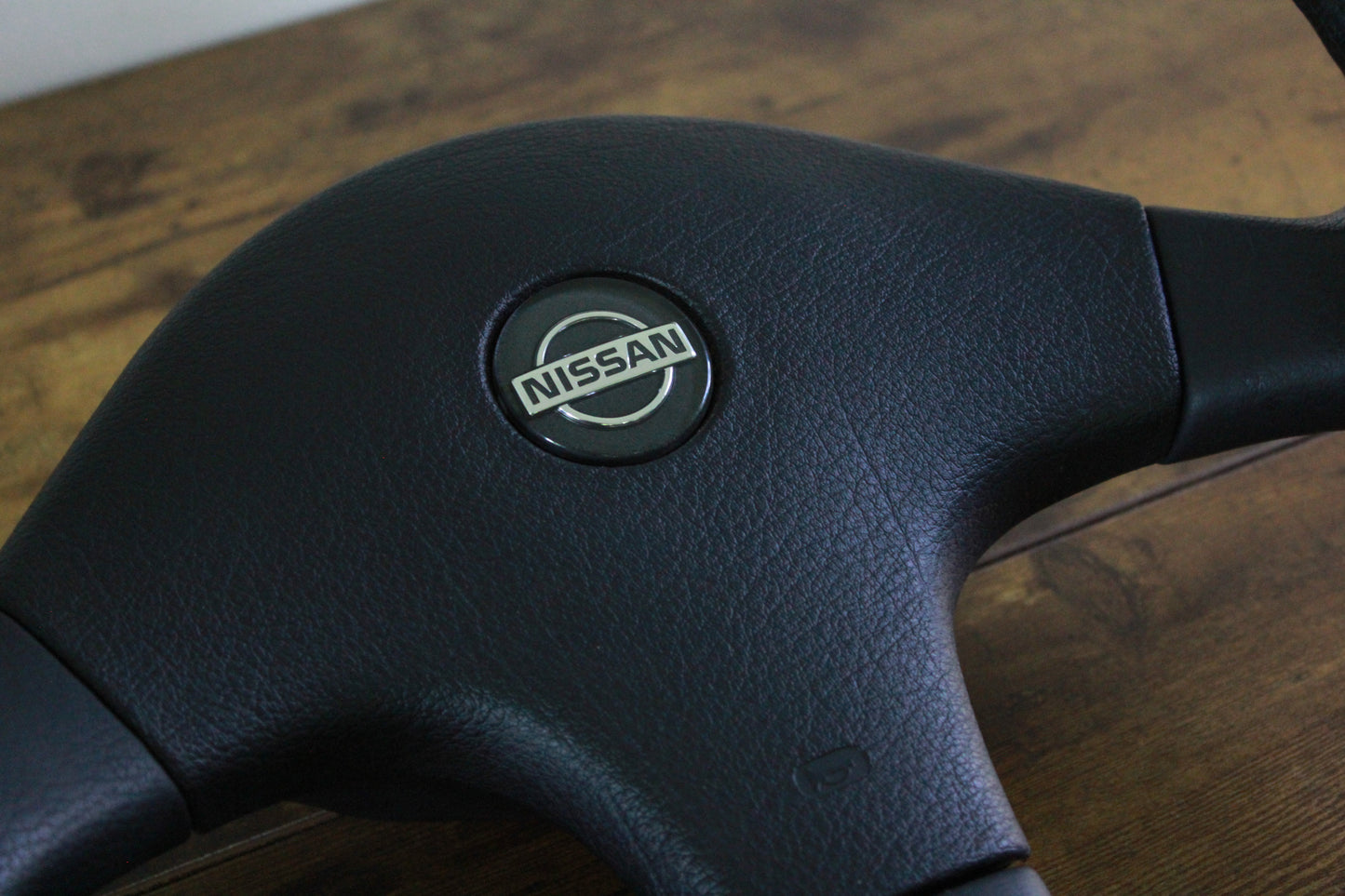 Nissan 180Sx Silvia S13 Leather Steering Wheel - Black