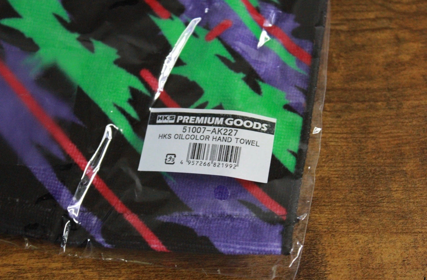 Genuine HKS Oil Slick Hand Towel 34cm x 34cm - Oil Color