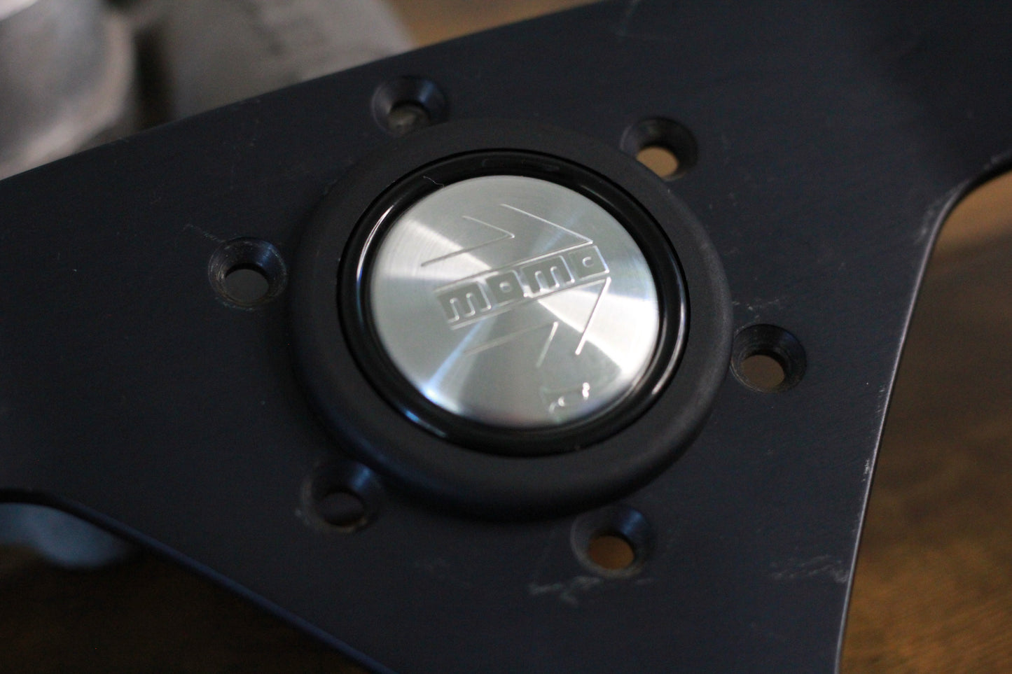 Momo 3 Spoke Steering Wheel & Horn Button - 350mm / OX Blood