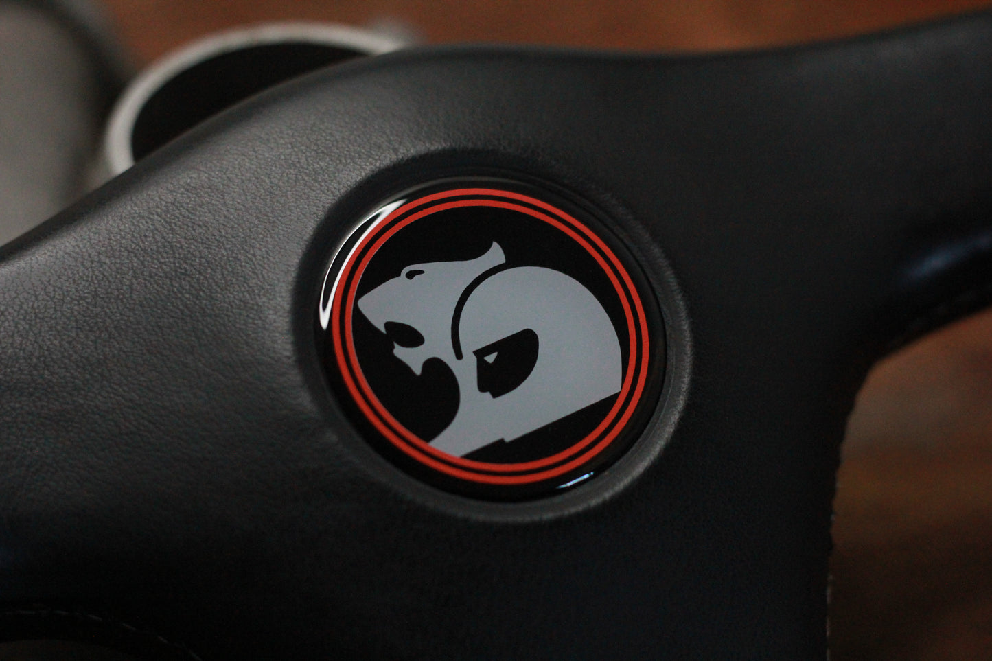 Nardi Gara 3 Leather Steering Wheel - Black/HSV