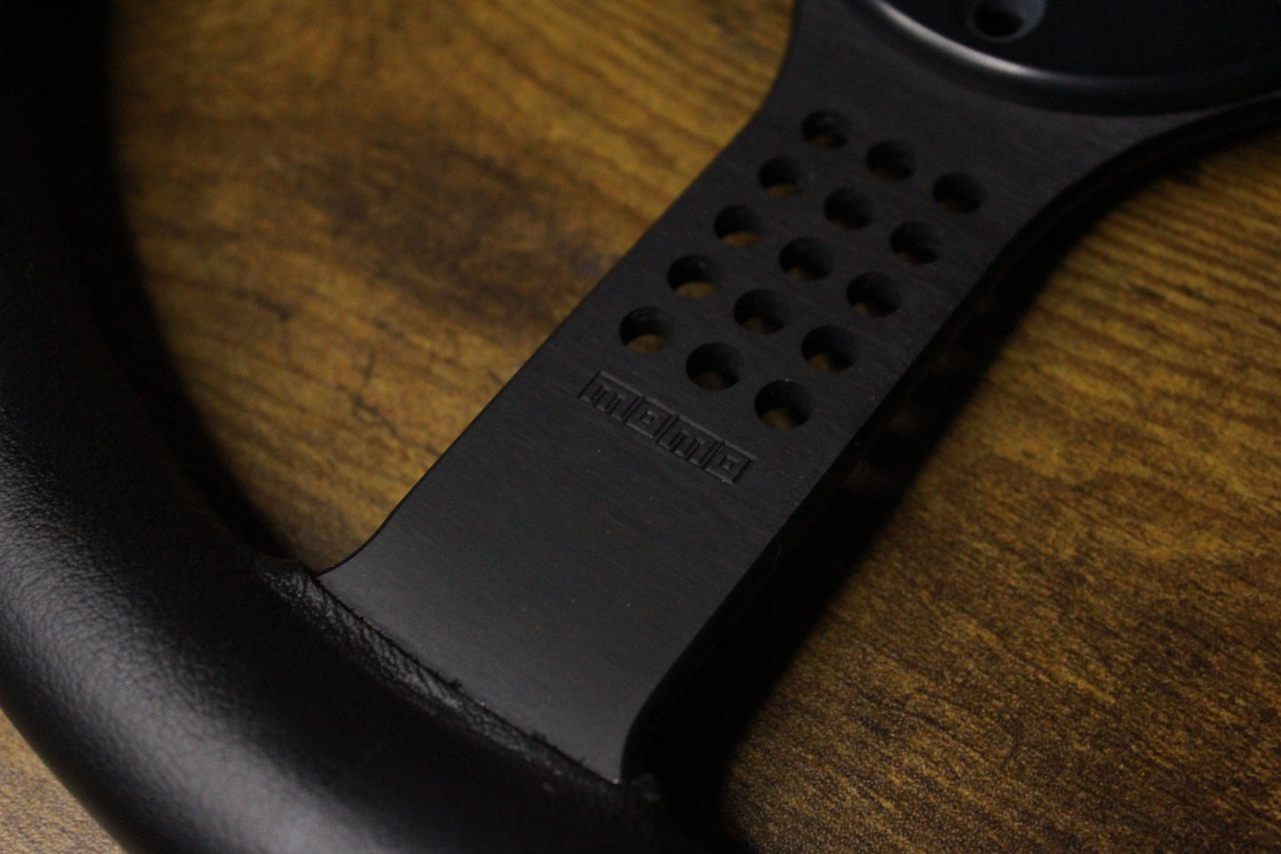 New Old Stock Momo Cavallino 3 Leather Steering Wheel 350mm - Black