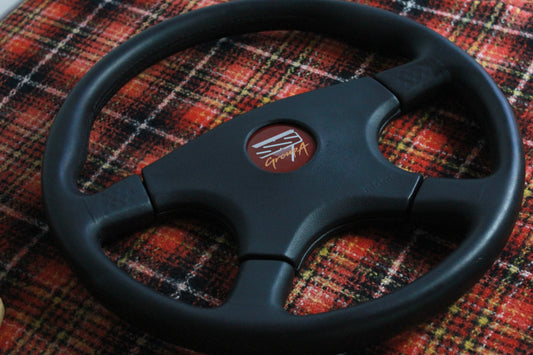 VN Group A HSV Style Steering Wheel 350mm Momo Ghibli 4 Spoke - Black