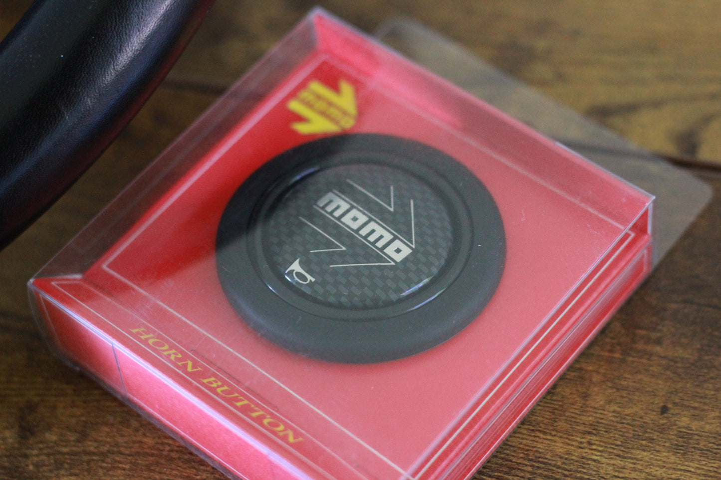 MOMO Cobra 3 Spoke Leather Steering Wheel 360mm - Black