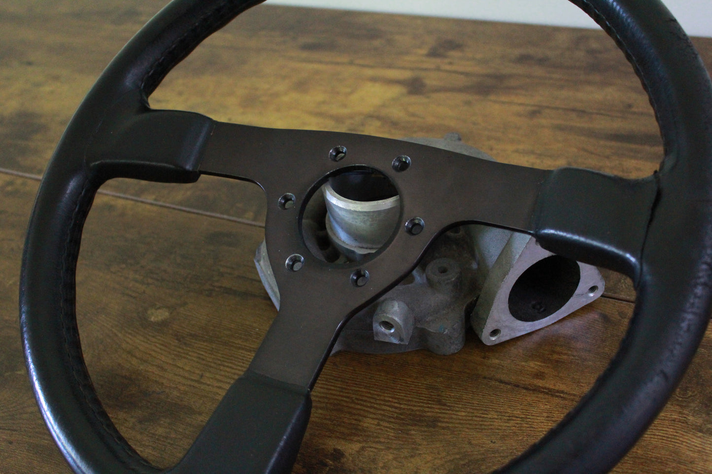 Genuine Nismo 365A Leather Steering Wheel - Black