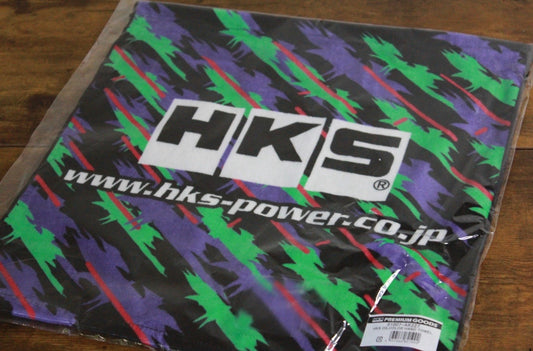 Genuine HKS Oil Slick Hand Towel 34cm x 34cm - Oil Color