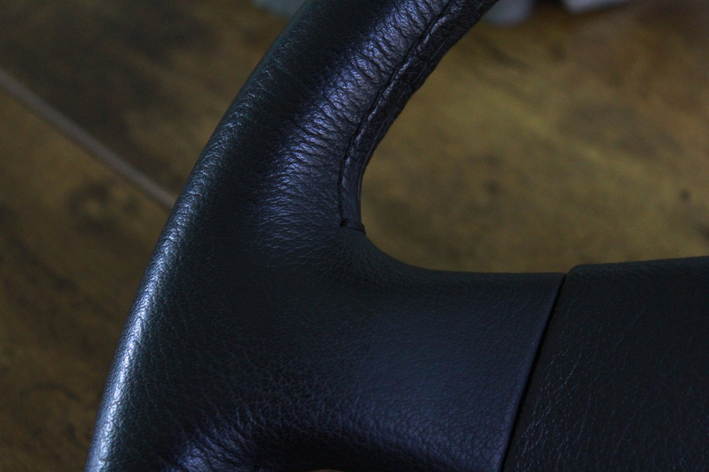 Nissan 180Sx Silvia S13 Leather Steering Wheel - Black