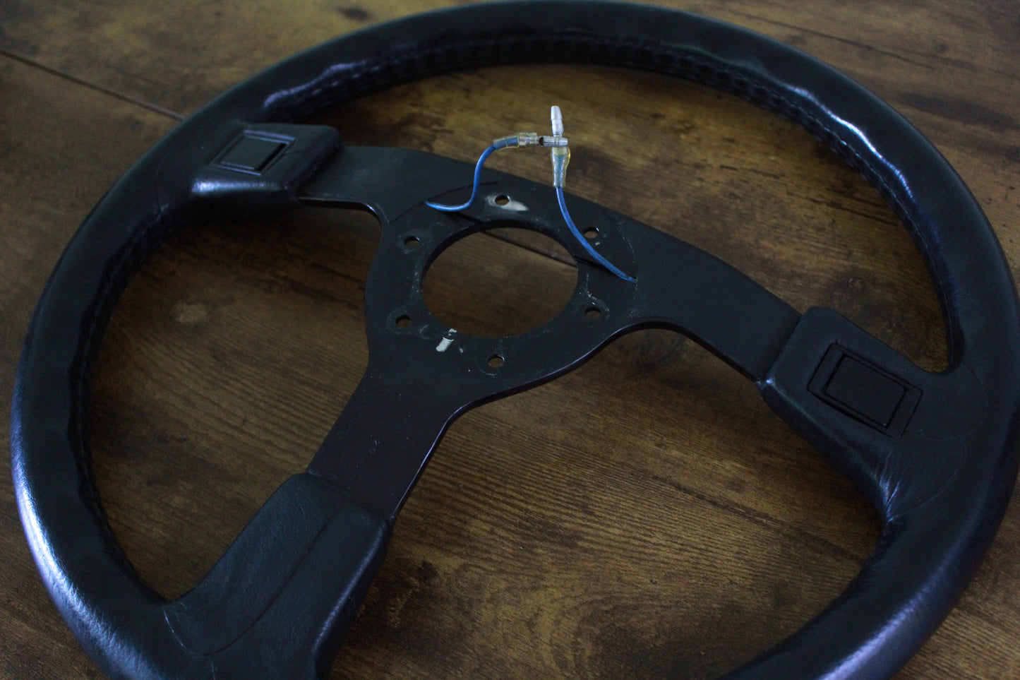 Genuine Nismo 365A Leather Steering Wheel - Black