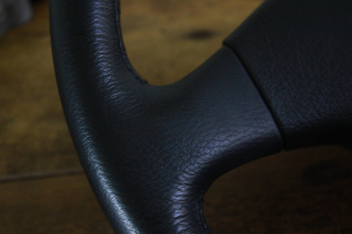 Nissan 180Sx Silvia S13 Leather Steering Wheel - Black