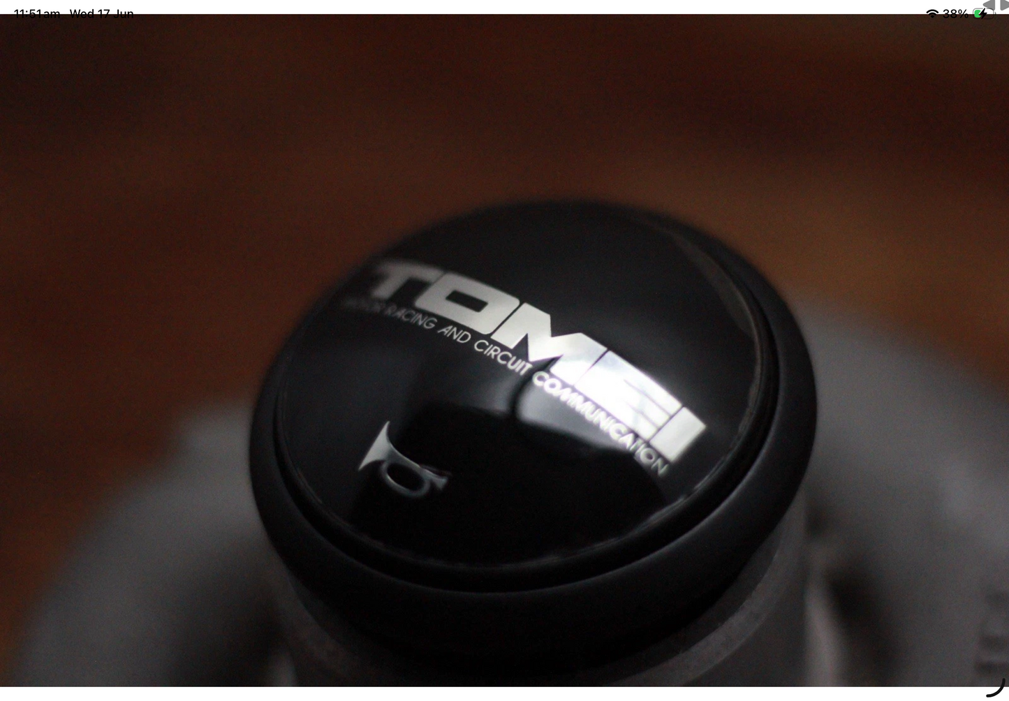 Genuine Tomei Horn Button made by Nardi Personal - Black