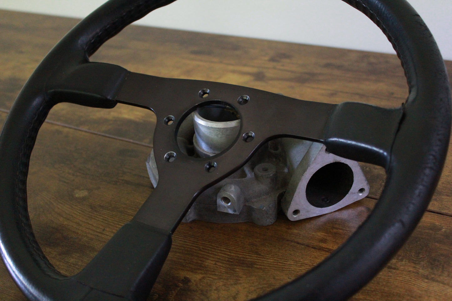 Genuine Nismo 365A Leather Steering Wheel - Black