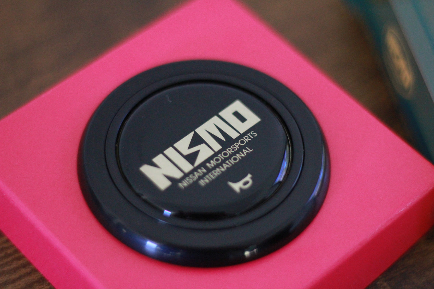 Nismo Old Logo Horn Button - Black / Silver