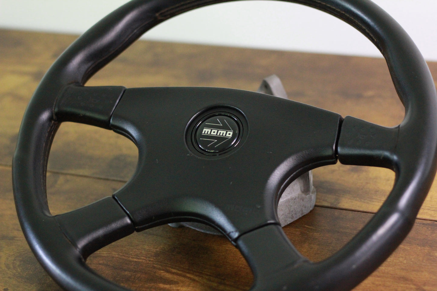 VN Group A Style Steering Wheel 370mm Momo Ghibli 4 Spoke - Black