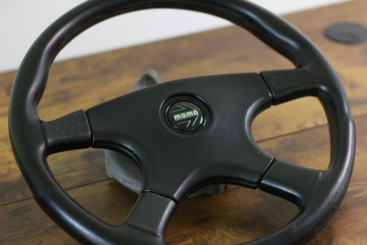 VN Group A Style Steering Wheel 370mm Momo Ghibli 4 Spoke - Black
