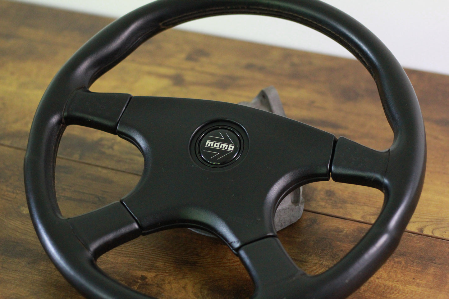 VN Group A Style Steering Wheel 370mm Momo Ghibli 4 Spoke - Black