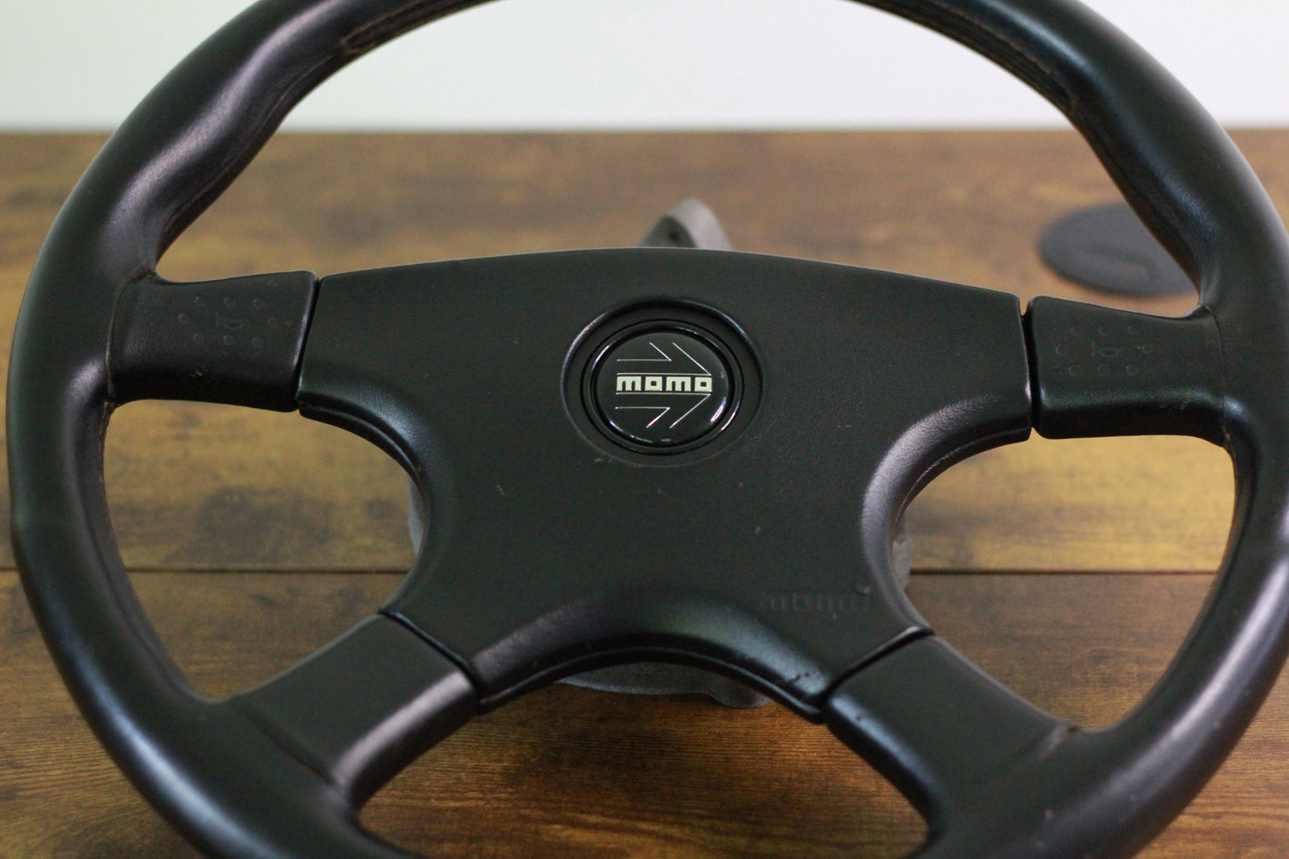 VN Group A Style Steering Wheel 370mm Momo Ghibli 4 Spoke - Black