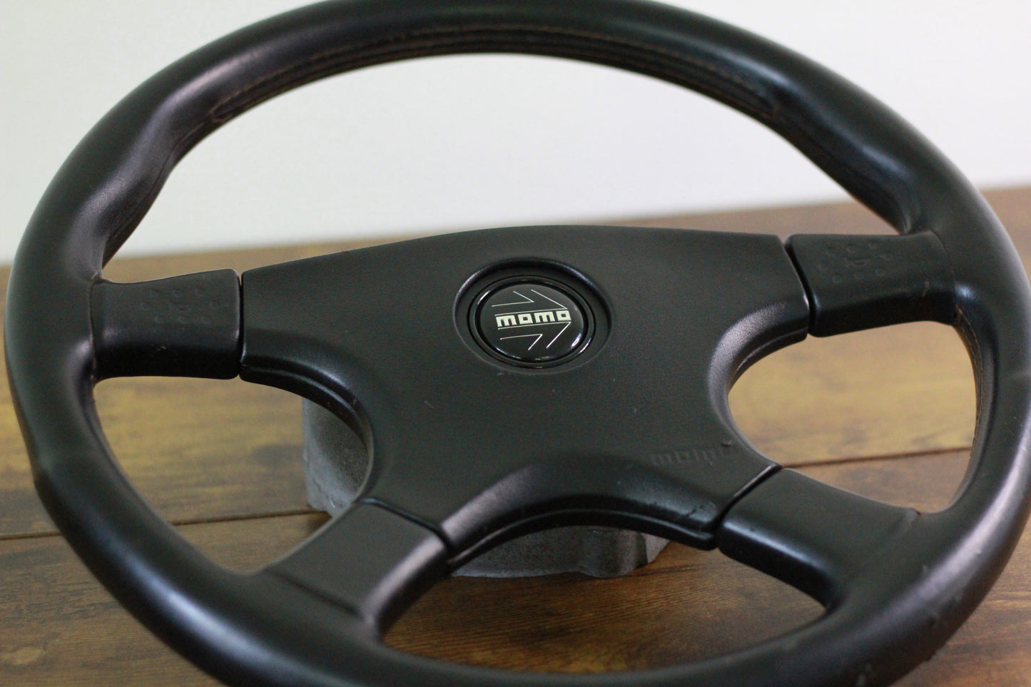 VN Group A Style Steering Wheel 370mm Momo Ghibli 4 Spoke - Black
