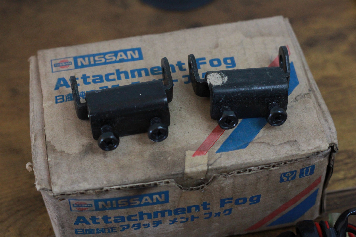 Genuine Nissan Fog Light Wiring Kit & Brackets NOS - R32 180sx